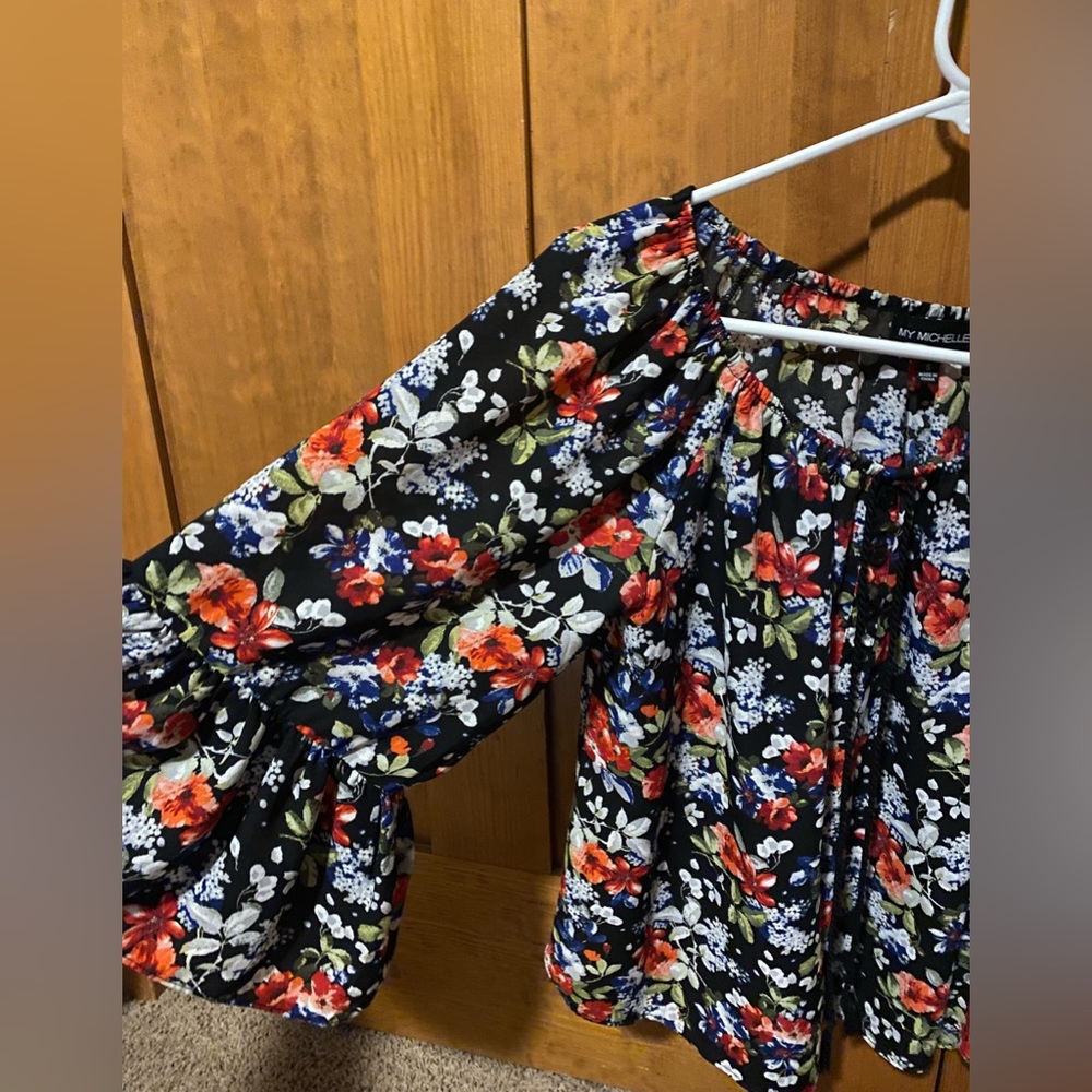 Off the shoulder floral top